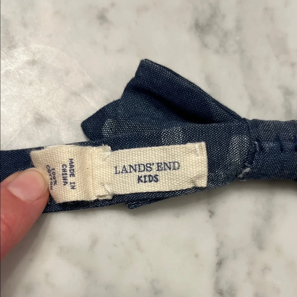 Lands' End Kids Navy Bow Tie